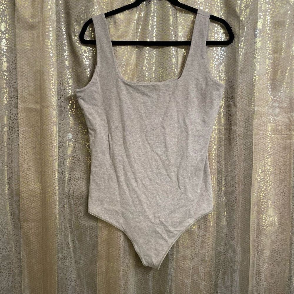 Abercrombie & Fitch Brown Cotton Seamless Fabric Tank Bodysuit, XXL